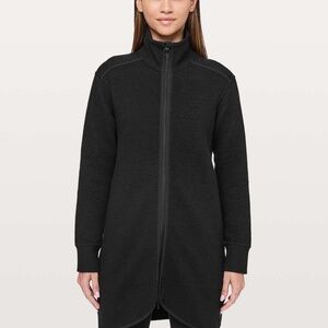 Lululemon On Repeat High-Collared Long Full-Zip Jacket Black